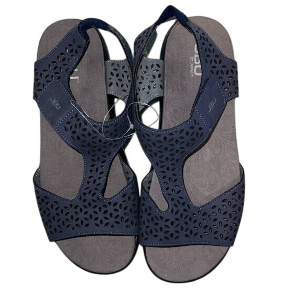 JBU‎ Jambu Zoe Slingback Sandal Womens 9M Blue Open Toe Comfort Casual Shoe